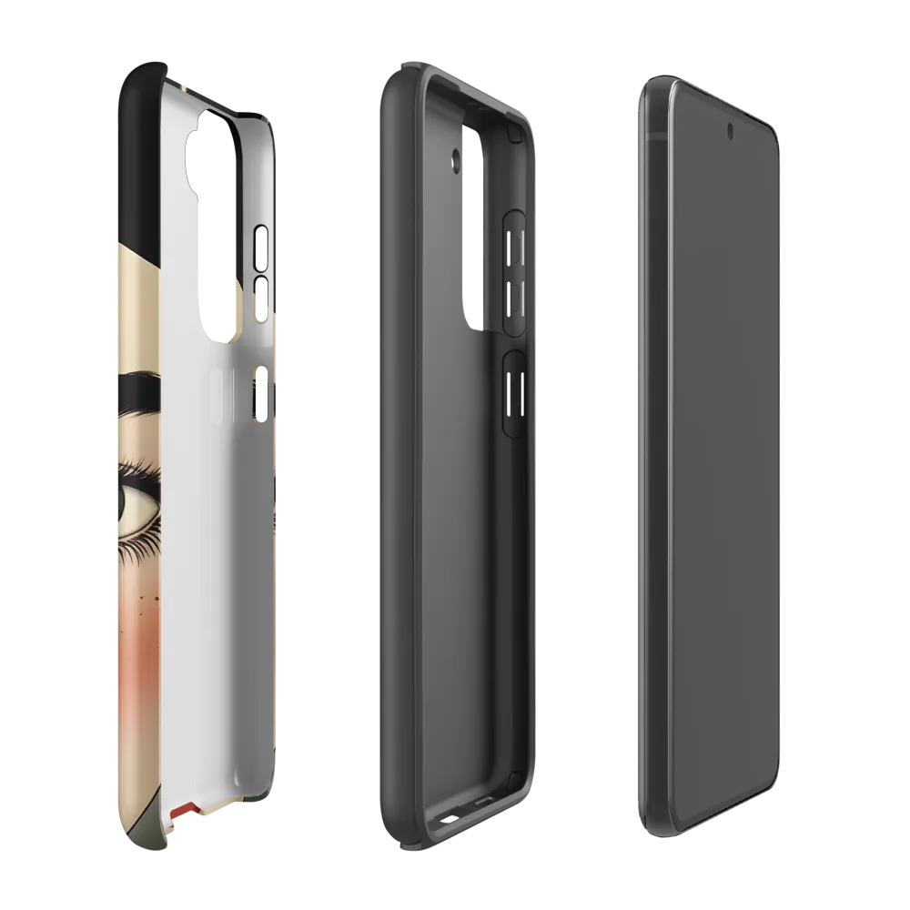 Serenity Captured: A Modern Portrait | Phone Case |  S21 FE | Tough Case | Matte