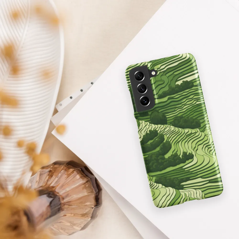 Waves of Green: An Abstract Landscape