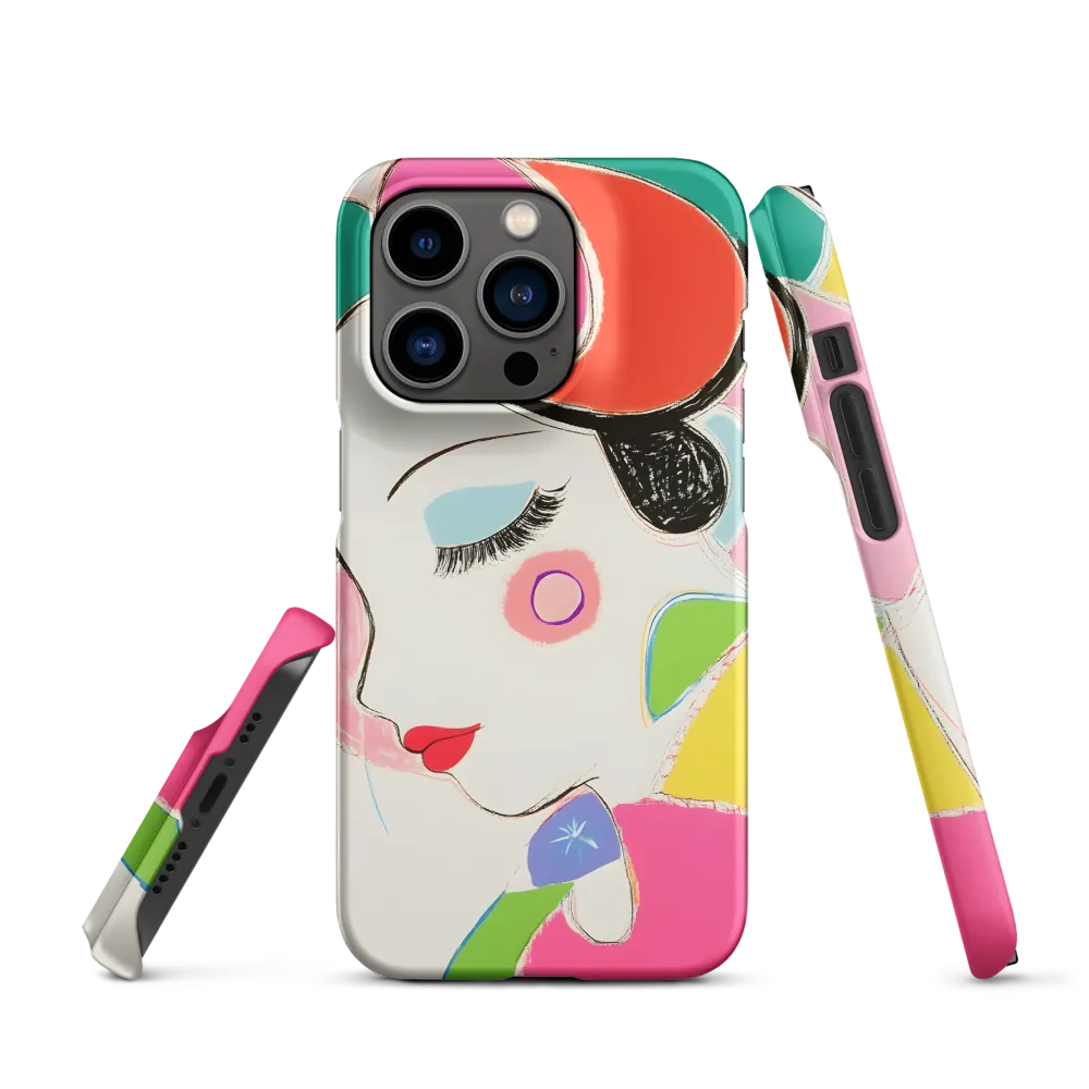 Whimsical Portrait in Colorful Abstraction
