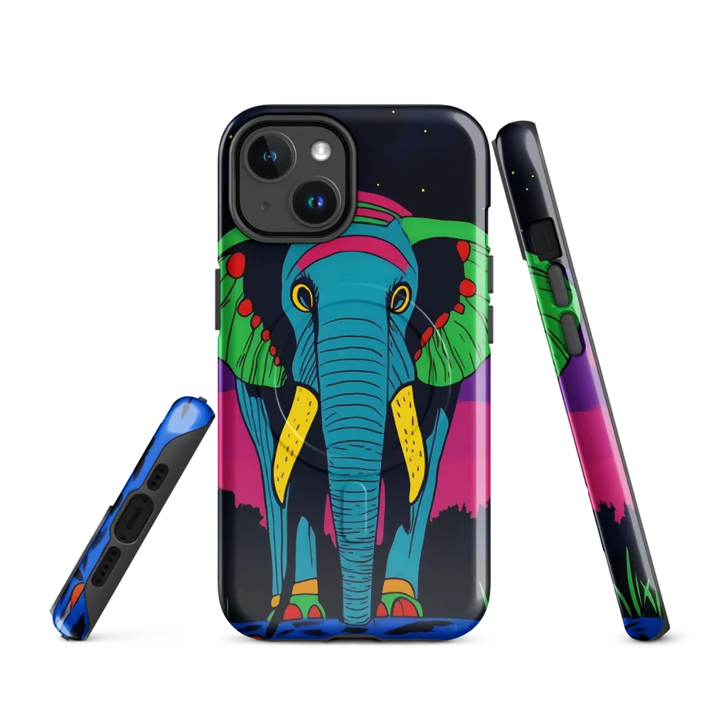 Whimsical Majesty: The Vibrant Elephant
