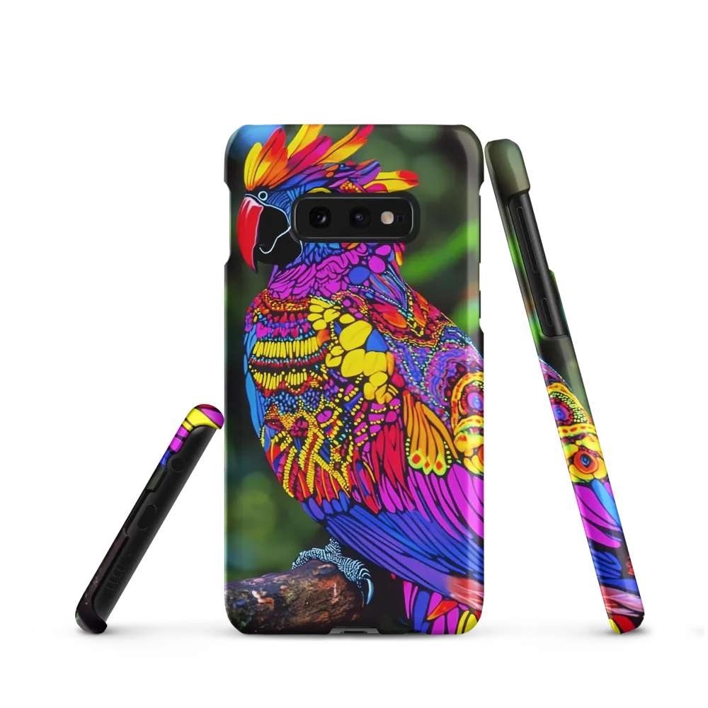 Vibrant Psychedelic Parrot | Phone Case |  S10e | Snap Case | Matte