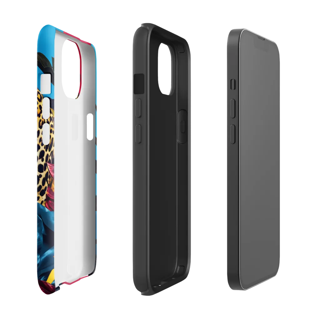 Playful Leopard in Vibrant Paradise