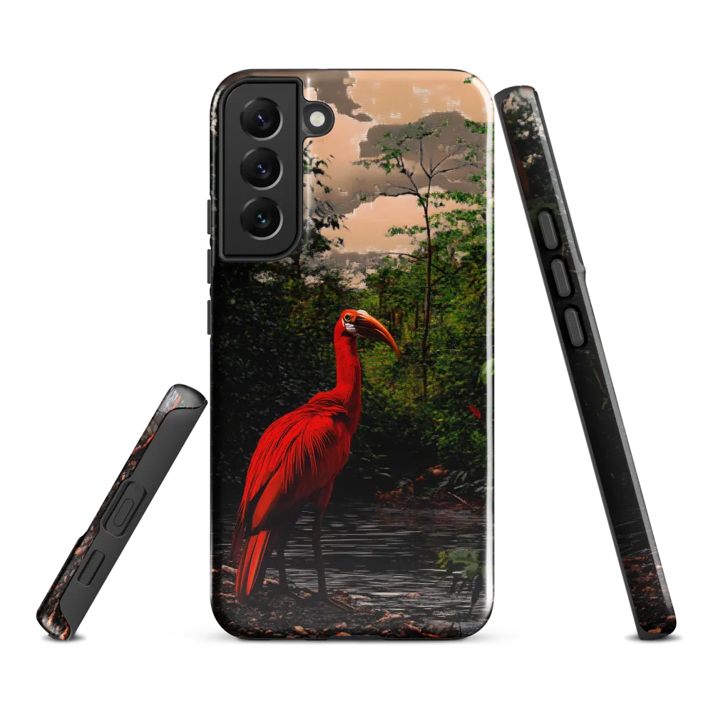 Enigmatic Elegance: The Scarlet Observer