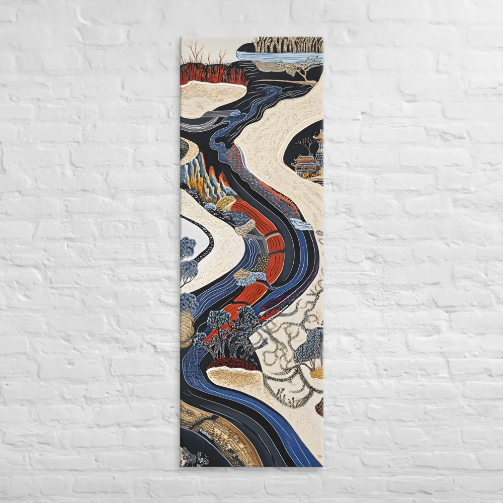 Flow of Tranquility | Canvas | 20″×60″