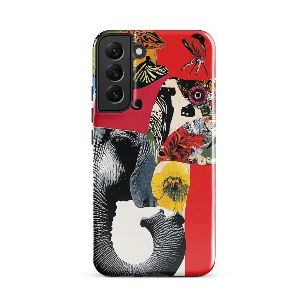 Whimsical Elephant: A Vibrant Collage of Life