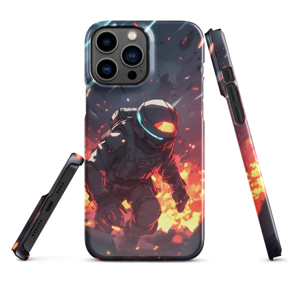 Astronaut Amidst Chaos