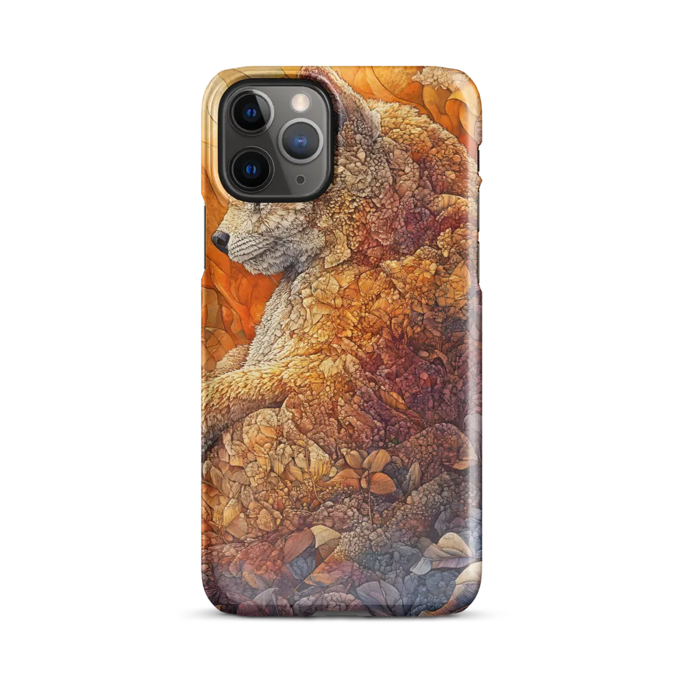 Amber Sentinel — Fox in a Floral Tapestry