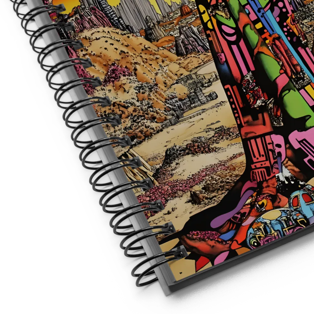 Journey Through a Surreal Landscape | Spiral Notebook