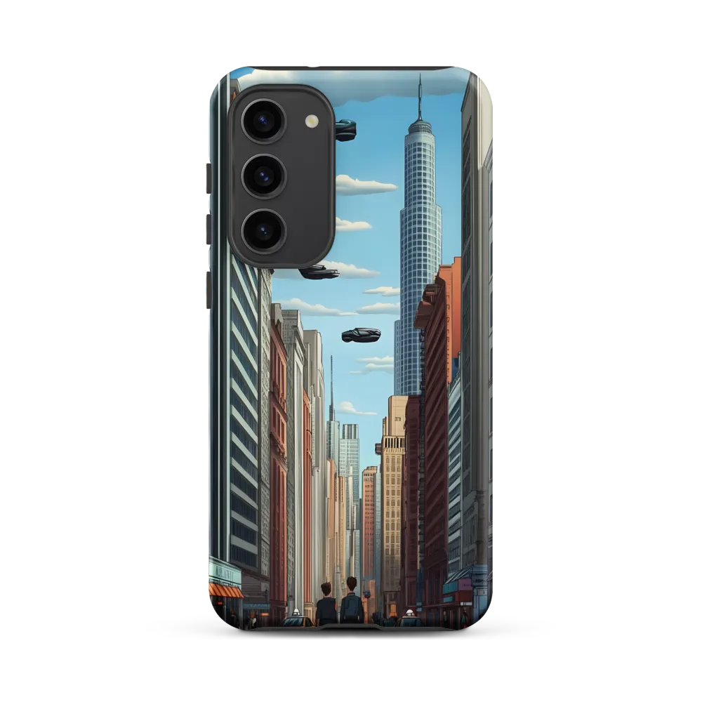 Futuristic Stroll through the Urban Skyline