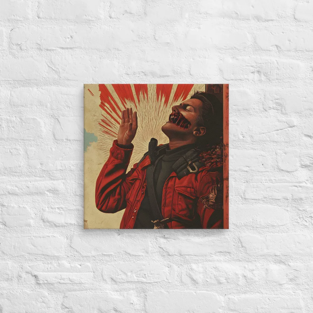 Defiant Echoes of Ruin | Canvas | 16″×16″
