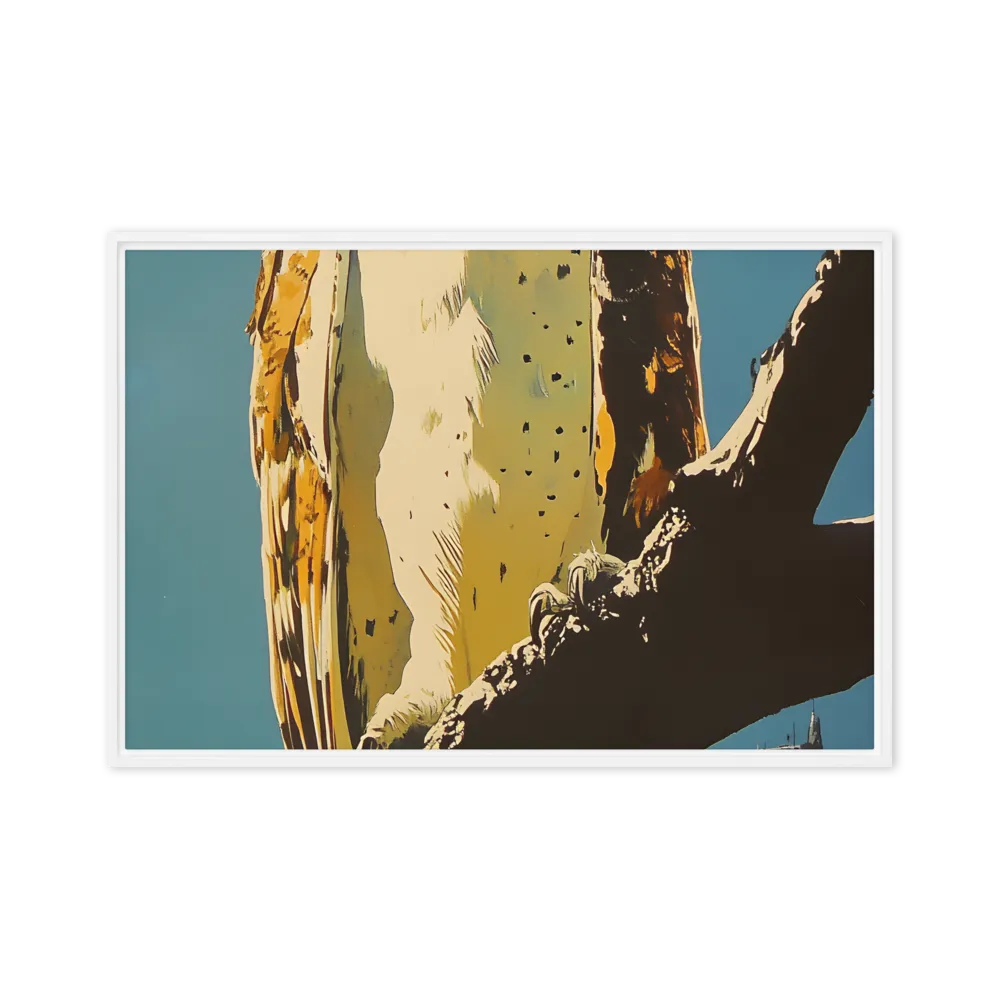 The Guardian of the Urban Wild | Canvas with White Frame | 24″×36″