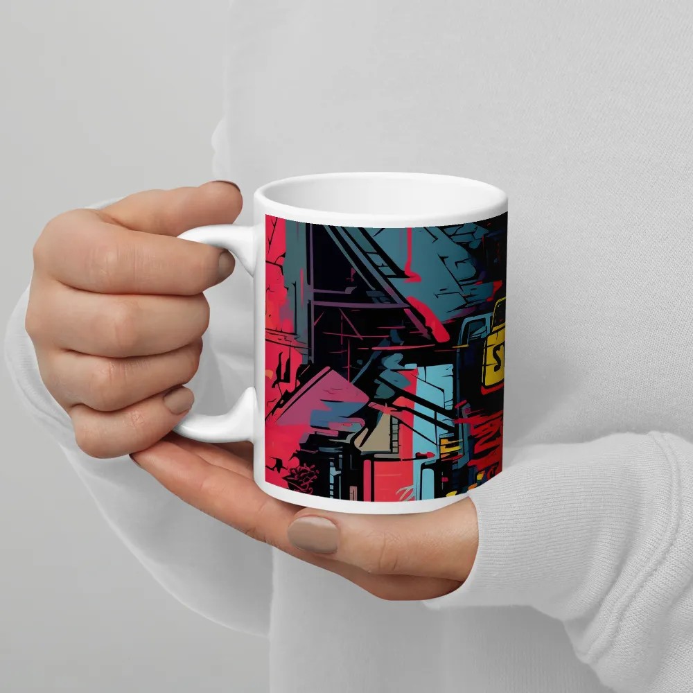 Citybeat: A Neon Dreamscape | Mugs | Multiple Sizes & Colors