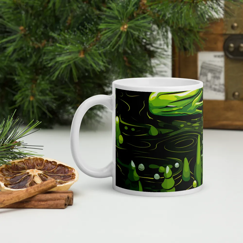 Green Harmony: Life Beneath the Surface | Mugs | Multiple Sizes & Colors