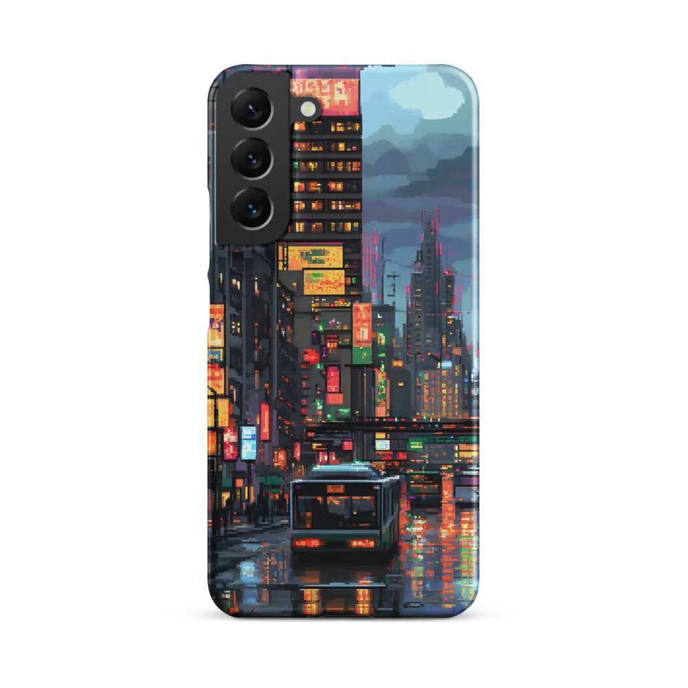 Neon Dreams: A Pixelated Urban Night
