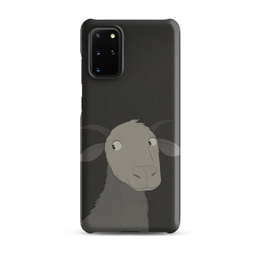 Whimsical Goat in Darkness
