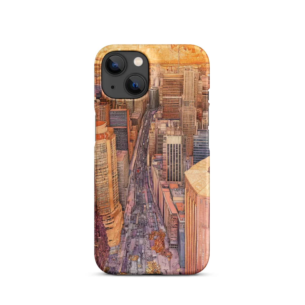Mosaic Cityscape at Dusk