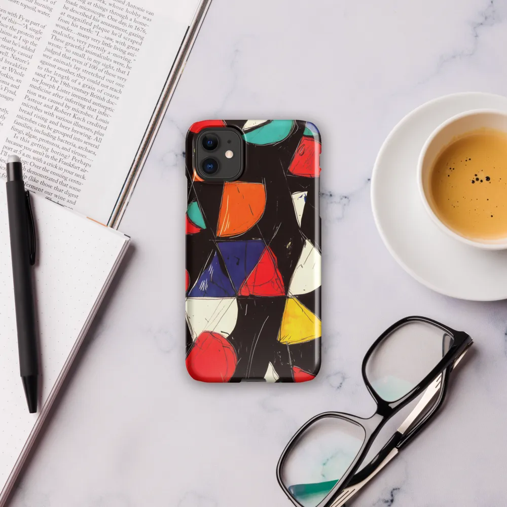 Vibrant Geometric Symphony | Phone Case |  11 | Snap Case | Glossy