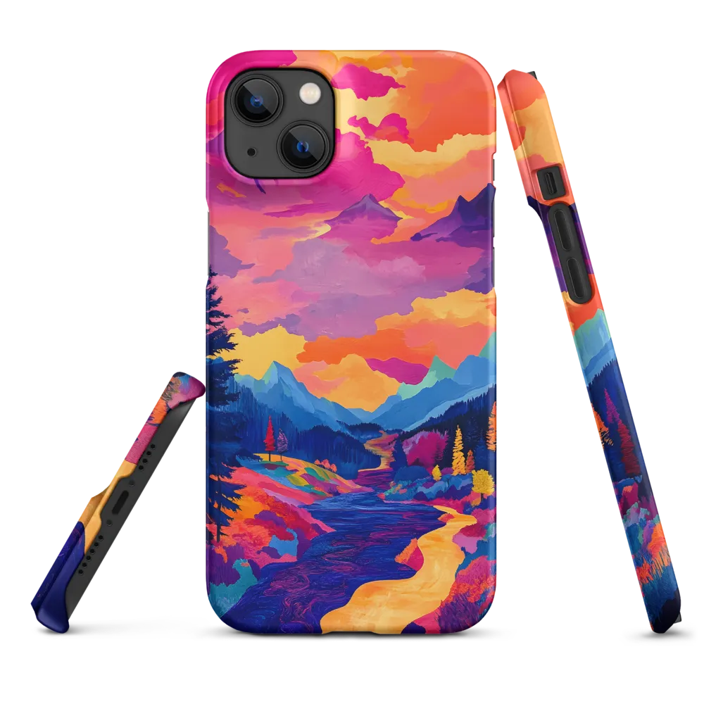 Radiant Serenity: A Surreal Landscape | Phone Case |  14 Plus | Snap Case | Matte