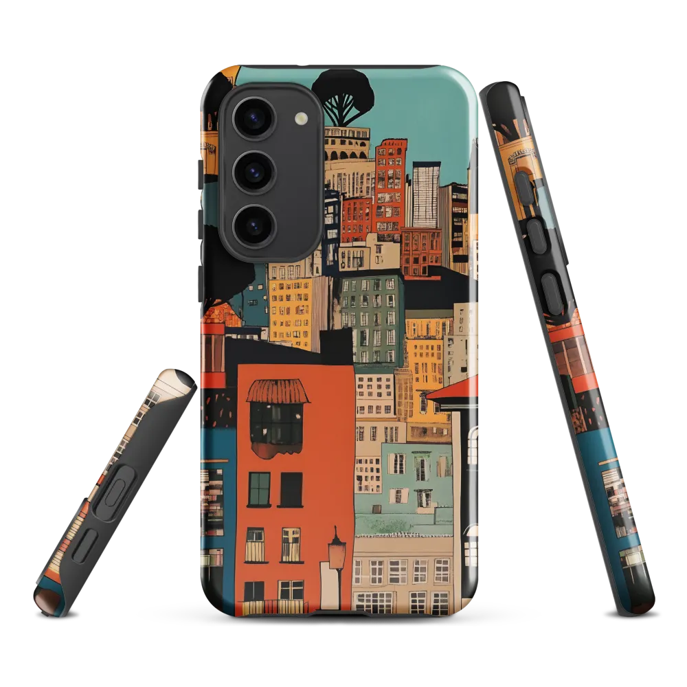 Urban Fusion: A Colorful Cityscape