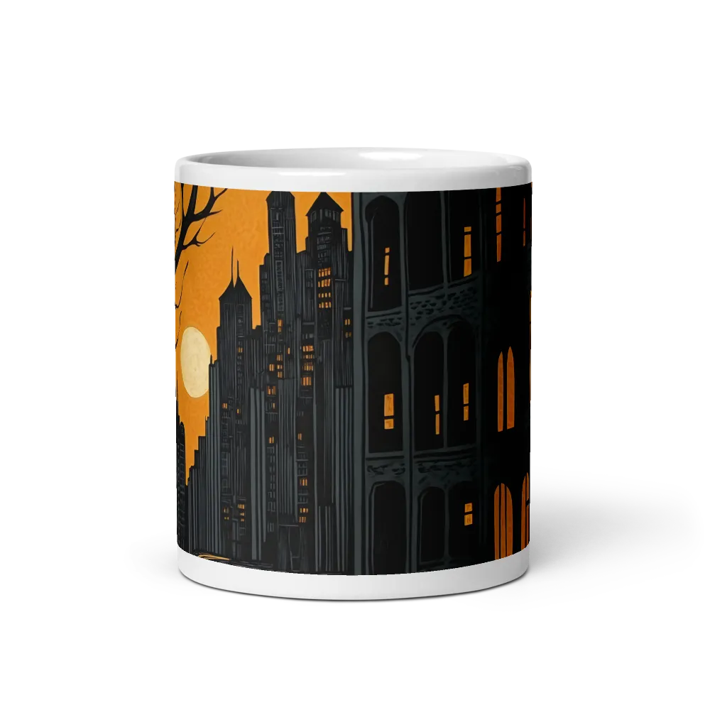 Eerie Cityscape: A Haunting Reflection | Mugs | Multiple Sizes & Colors