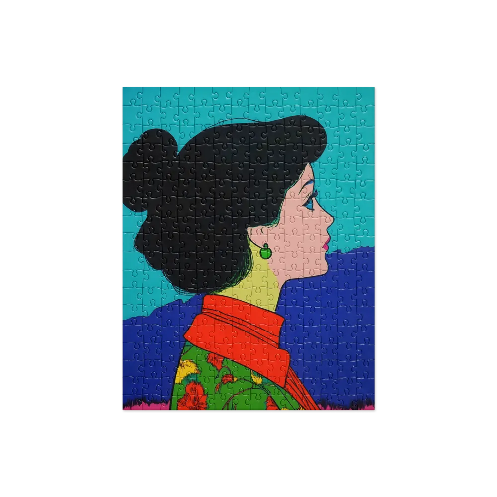 Whispers of Color: A Pop Art Portrait | Jigsaw Puzzle | 252 pieces