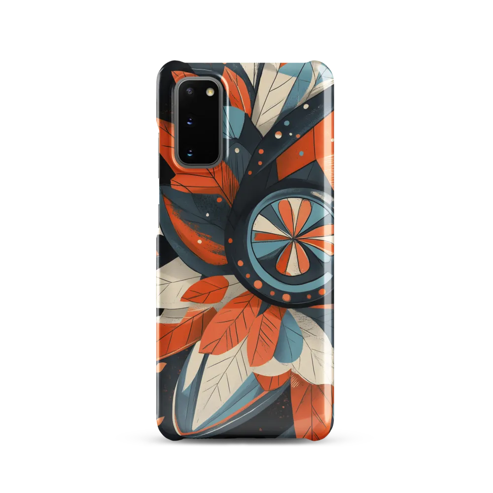 Floral Symphony in Orange and Teal