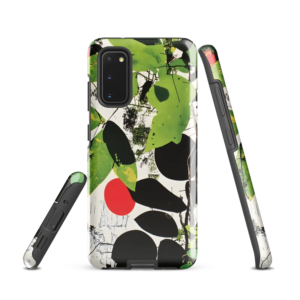 Nature's Geometry: A Contemporary Collage | Phone Case |  S20 | Tough Case | Glossy