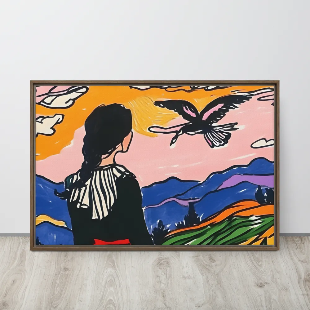 A Journey into Freedom | Canvas with Brown Frame | 24″×36″