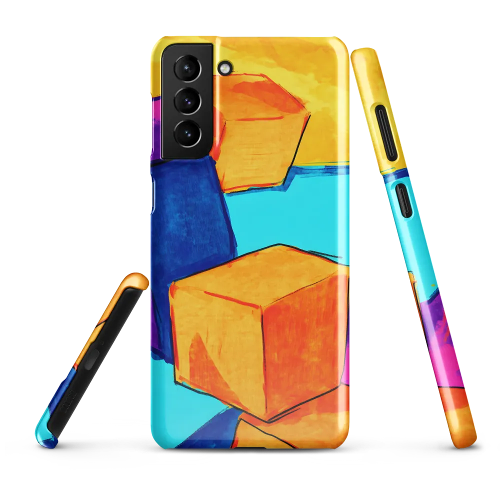 Playful Cubes in Vibrant Harmony | Phone Case |  S21 Plus | Snap Case | Glossy