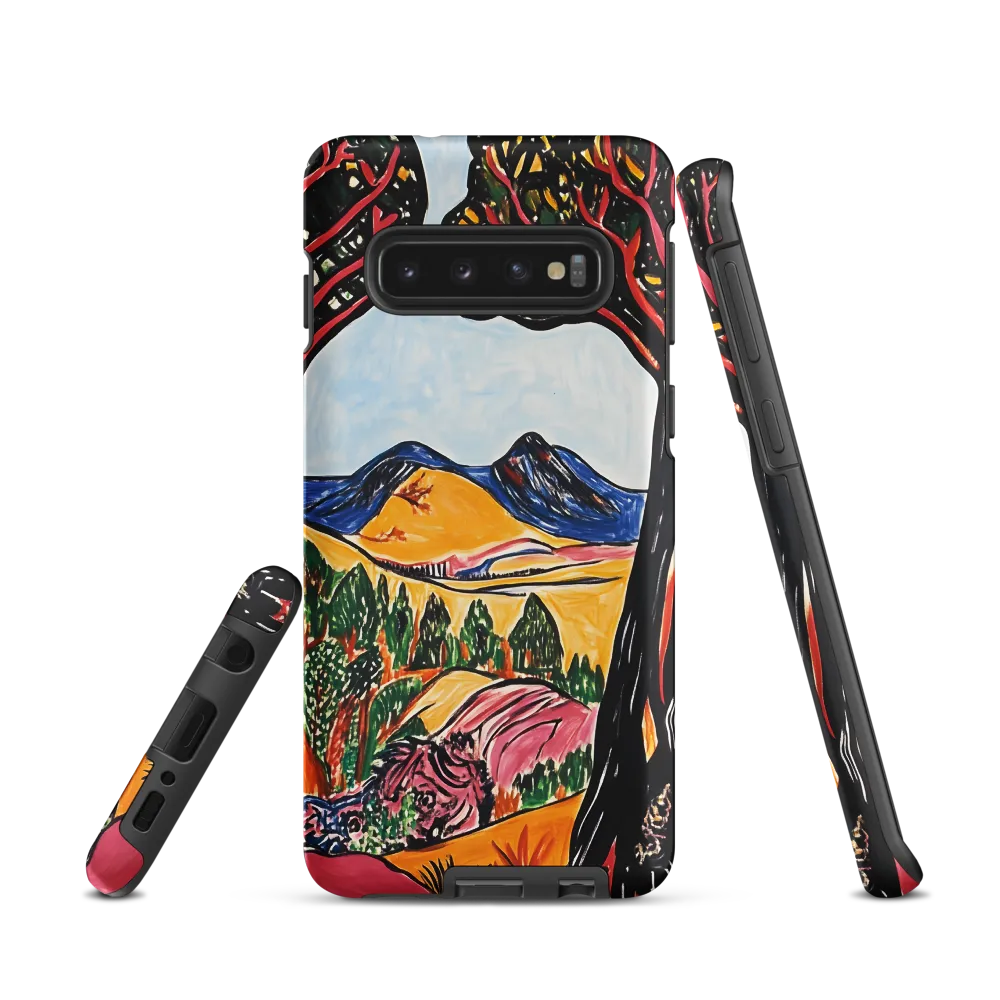 Vibrant Nature's Embrace | Phone Case |  S10 | Tough Case | Matte