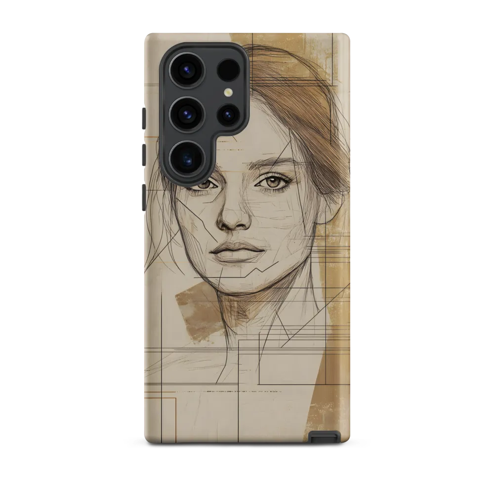Geometric Elegance: A Modern Portrait