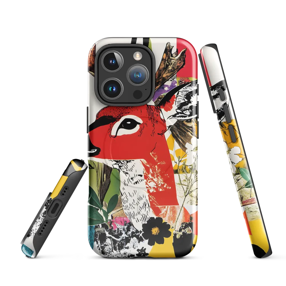 Vibrant Harmony: The Deer in Nature | Phone Case |  16 Pro | MagSafe® Tough Case | Glossy