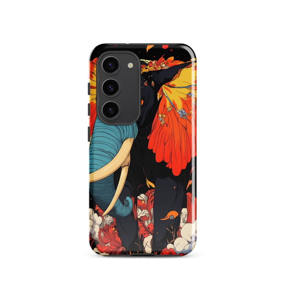 Majesty of the Floral Elephant | Phone Case |  S23 | Tough Case | Glossy
