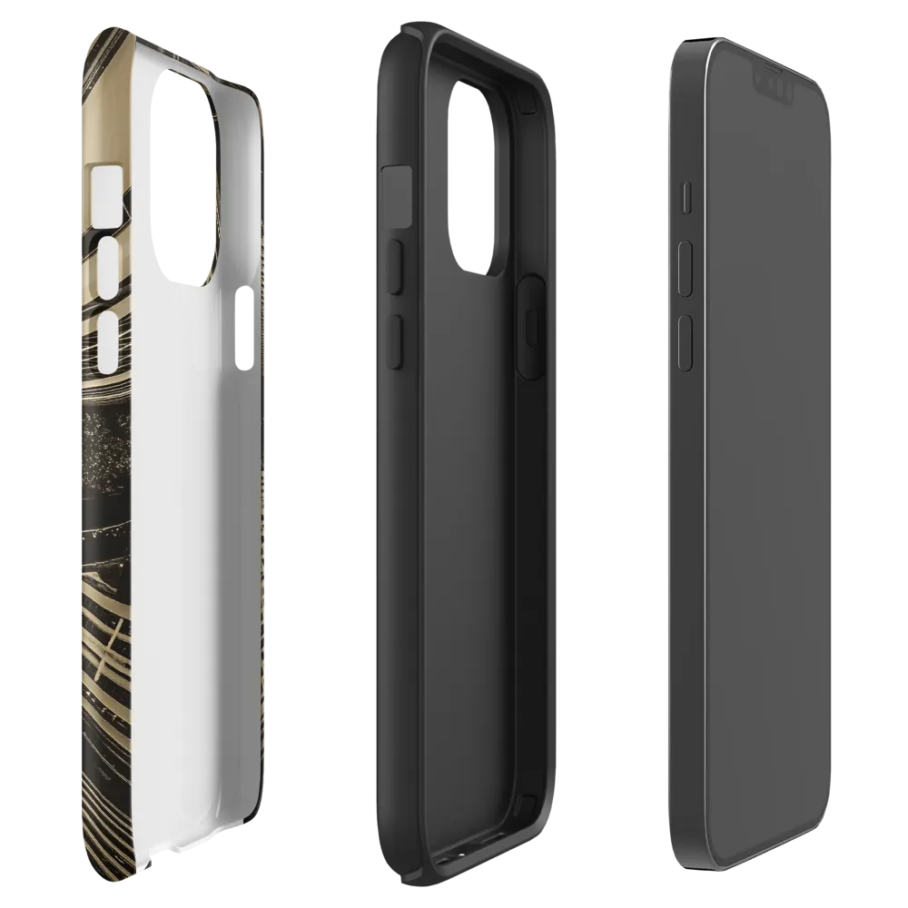 Urban Symphony: Aerial Perspective of City Life | Phone Case |  13 Pro Max | Tough Case | Matte