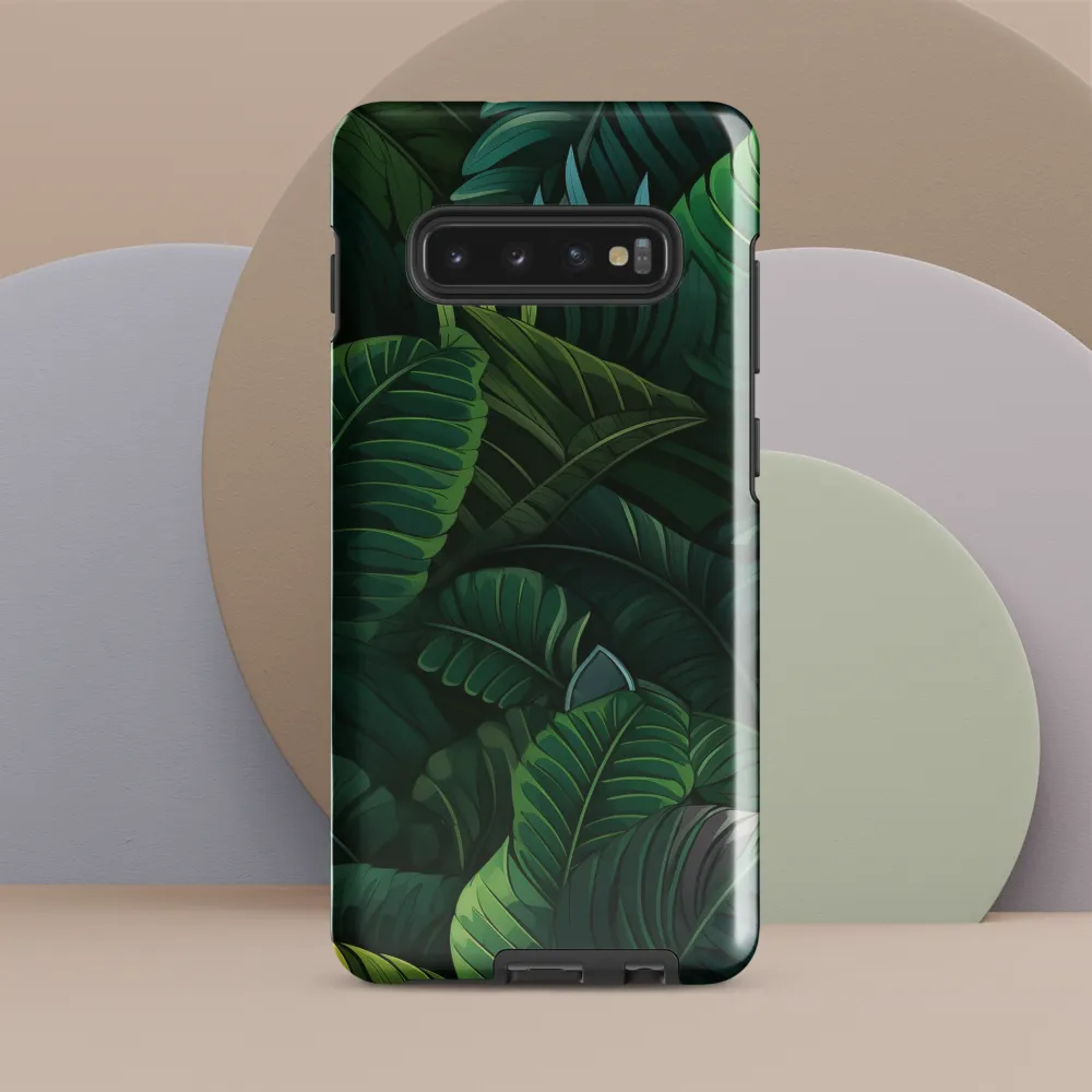 Lush Canopy: A Tropical Foliage Study | Phone Case |  S10 Plus | Tough Case | Glossy