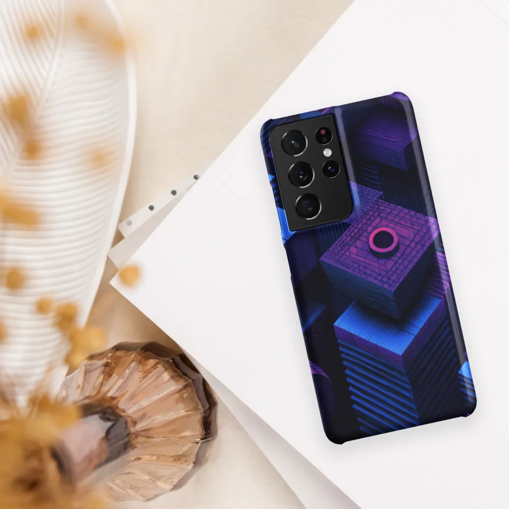 Geometric Dreams in Blue and Purple