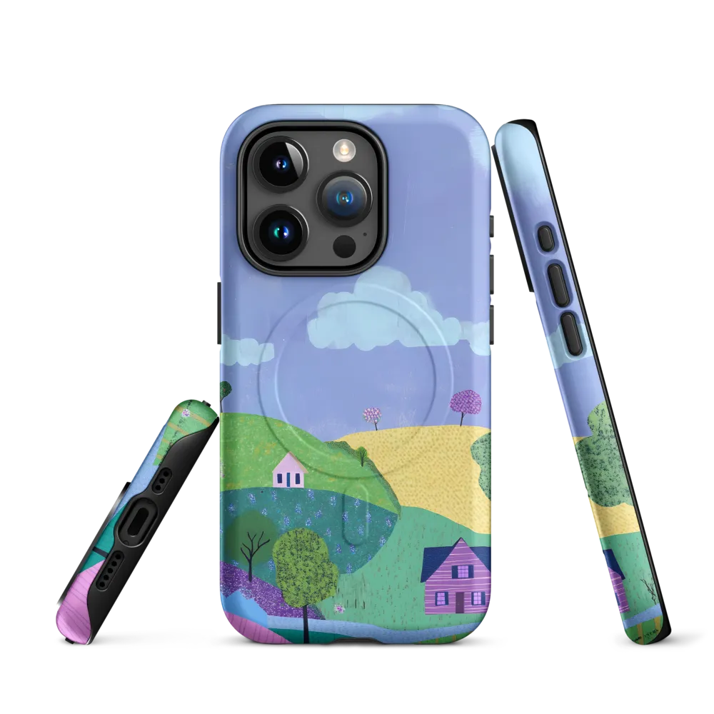 Whimsical Hills and Quaint Homes | Phone Case |  15 Pro | MagSafe® Tough Case | Matte