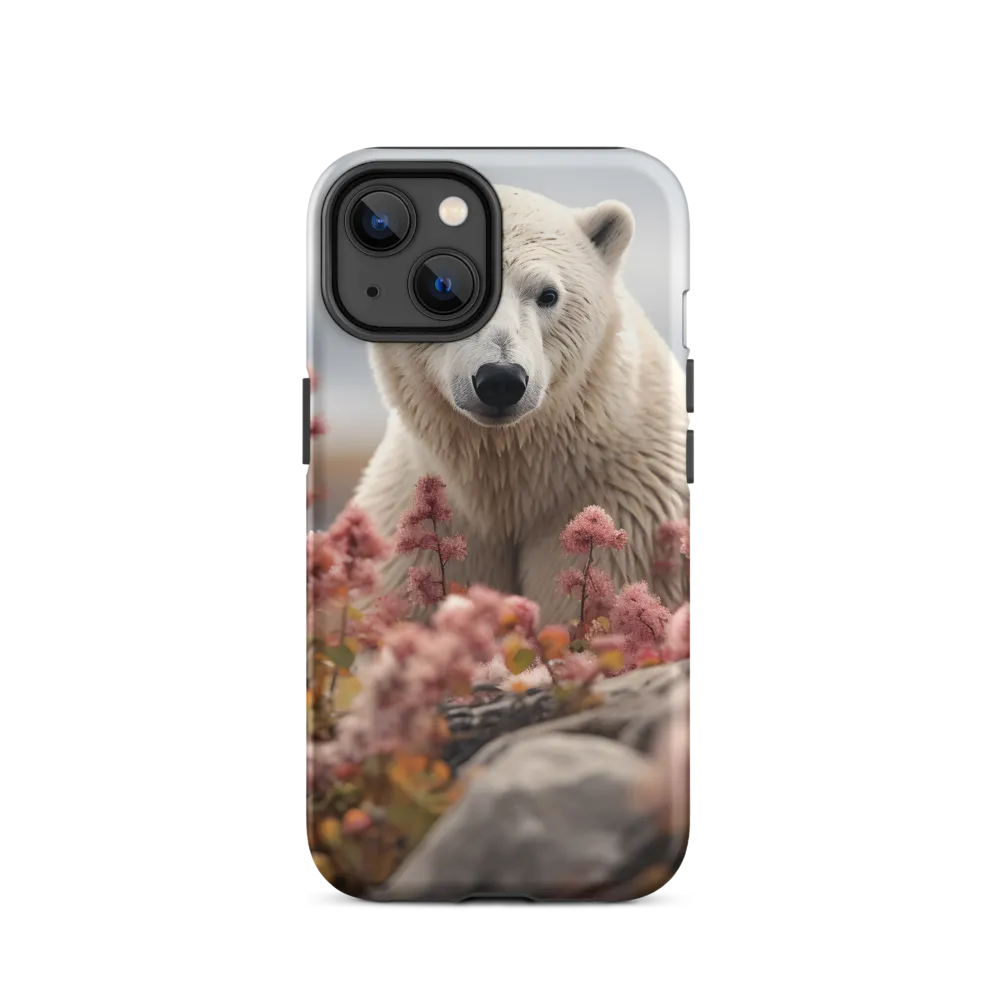 Curiosity Among Blooms: The Polar Bear