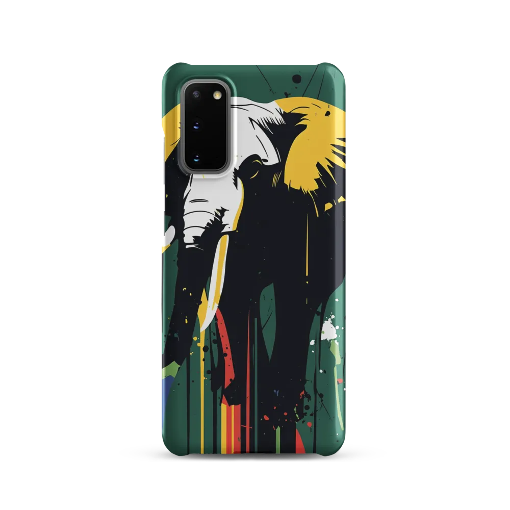 Majestic Minimalism: The Colorful Elephant
