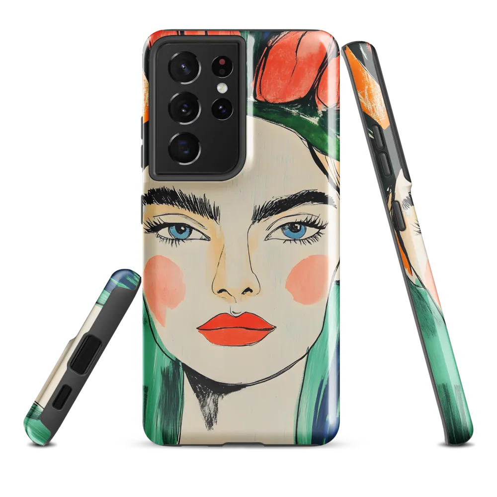Radiant Bloom: A Serene Portrait