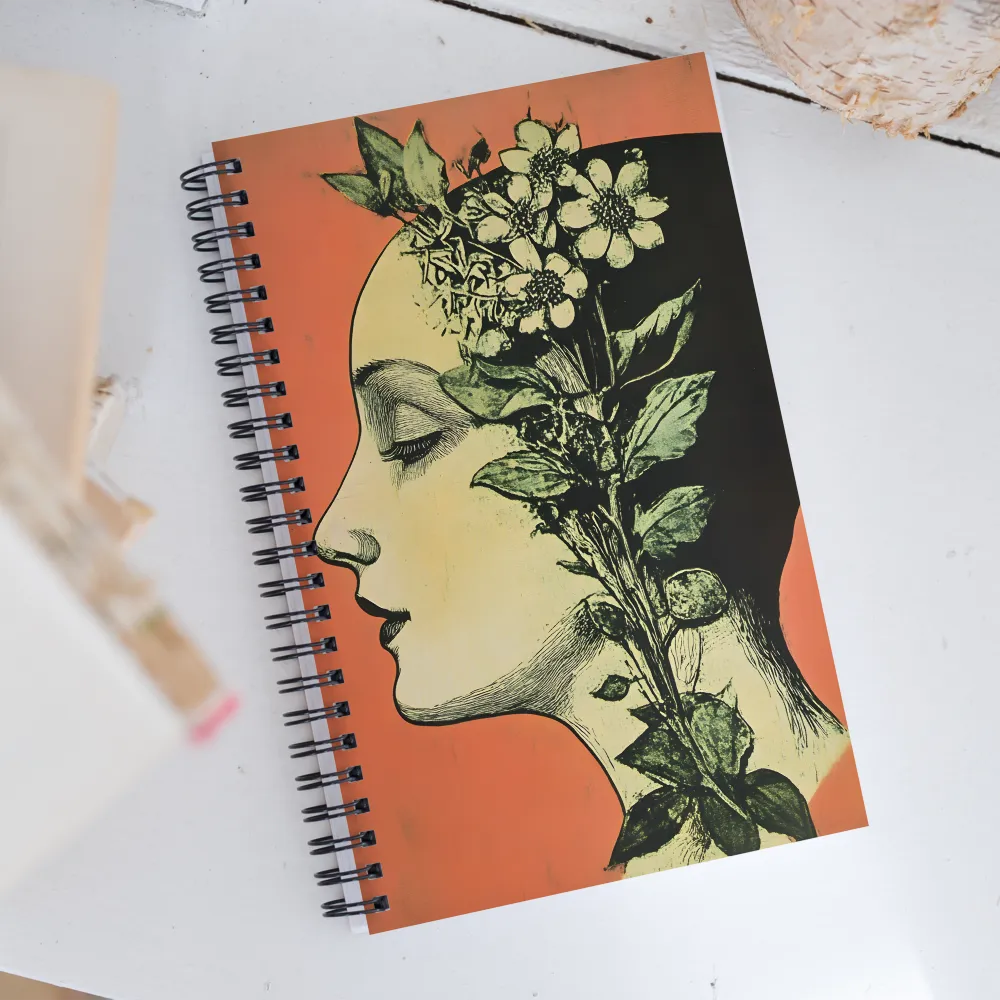 Harmony of Nature and Femininity | Spiral Notebook