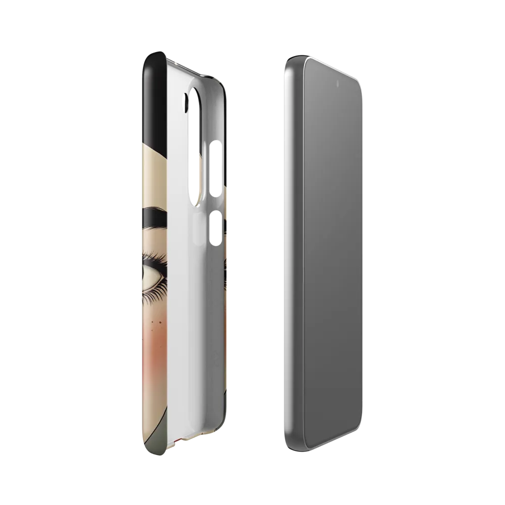 Serenity Captured: A Modern Portrait | Phone Case |  S23 | Snap Case | Glossy