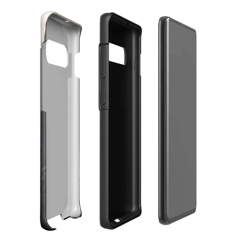 City Whispers: A Monochrome Reflection | Phone Case |  S10 Plus | Tough Case | Glossy