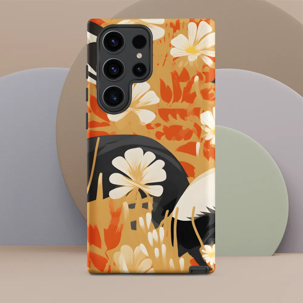 Whimsical Badgers in Bloom