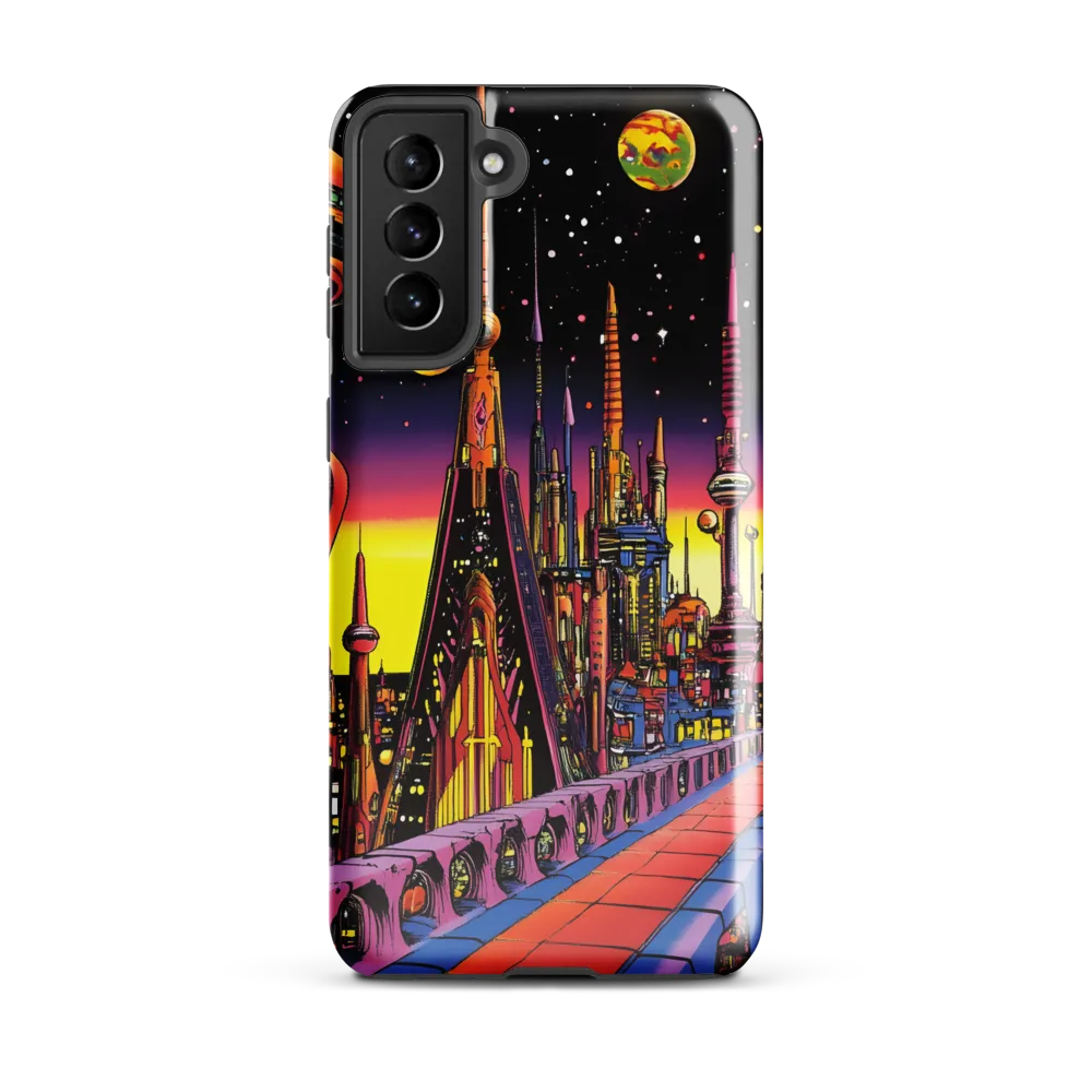 Futuristic Cosmos: A Journey Through Neon Cities