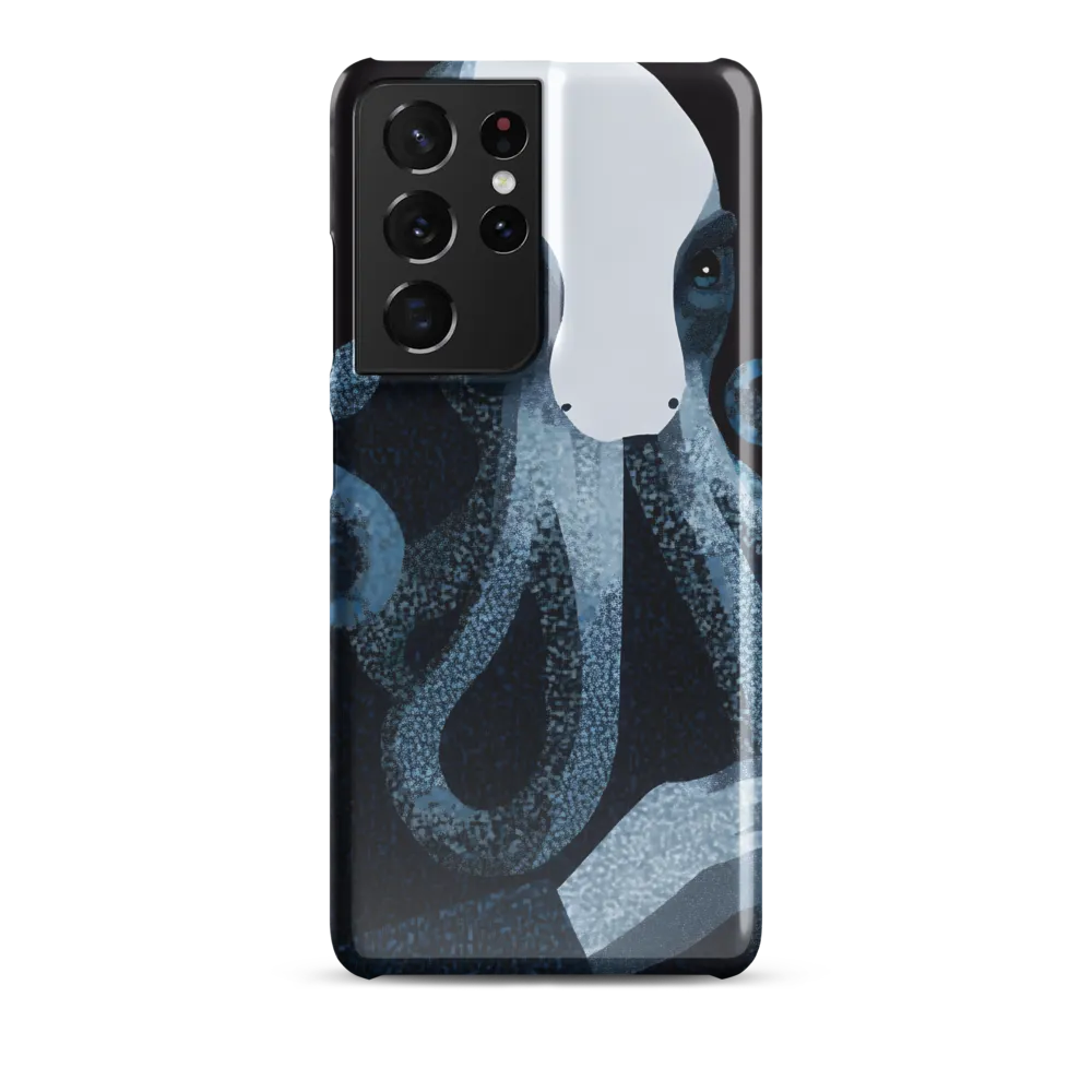Octopoid Portrait in Blue and White