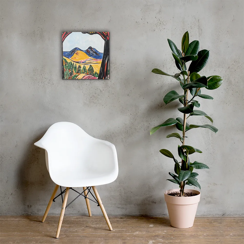 Vibrant Nature's Embrace | Canvas | 16″×16″
