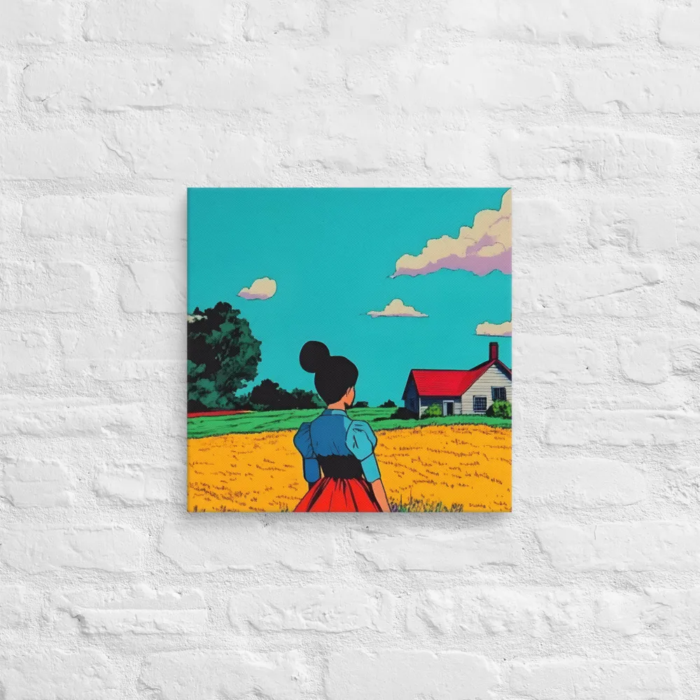 Whispers of a Sunlit Meadow | Canvas | 16″×16″