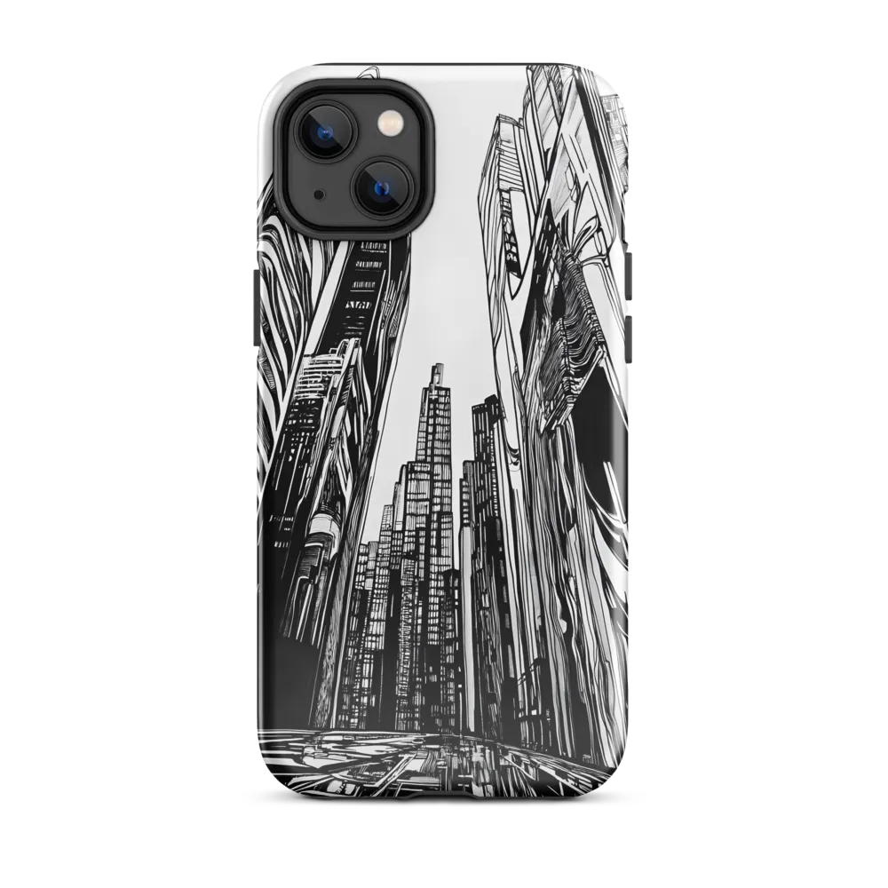 Urban Echoes: A Line Art Journey