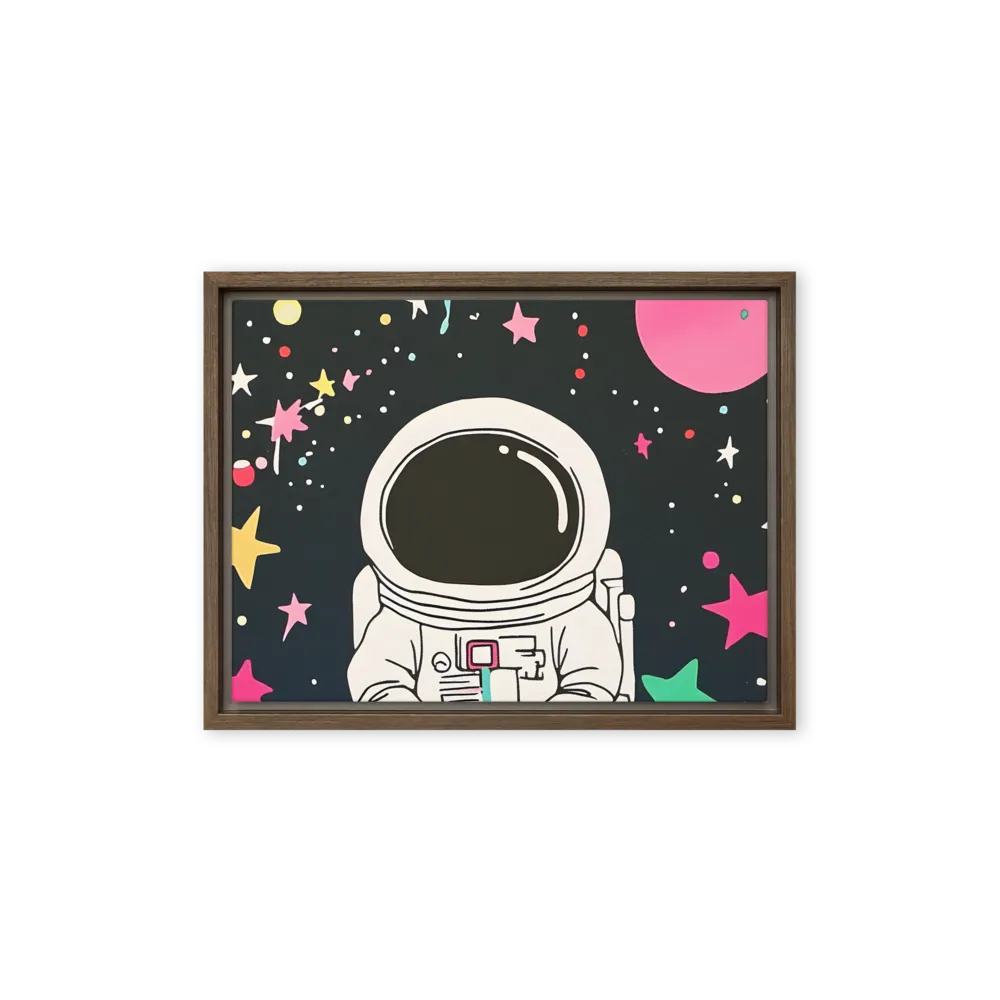 Cosmic Dreamer | Canvas with Brown Frame | 12″×16″